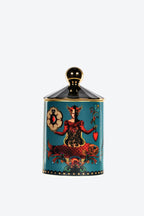 Incantesimo dell'Estremo Oriente - Blu - Portacandela in ceramica con candela profumata