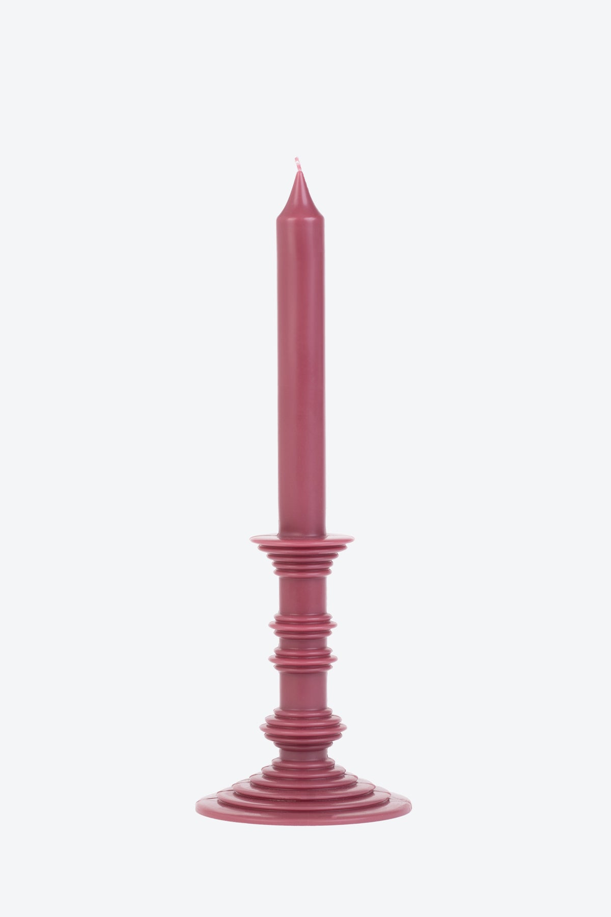 Effimera in Rosa Antico - candela candelabro interamente in cera
