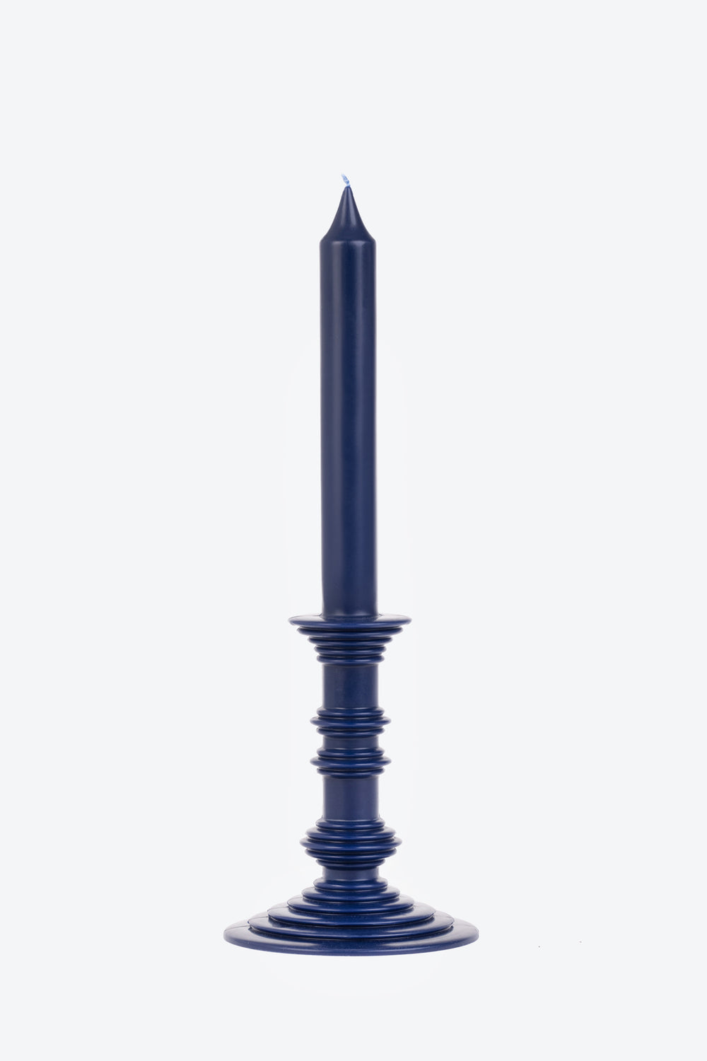 Effimera Blu Royal - candela candelabro interamente in cera