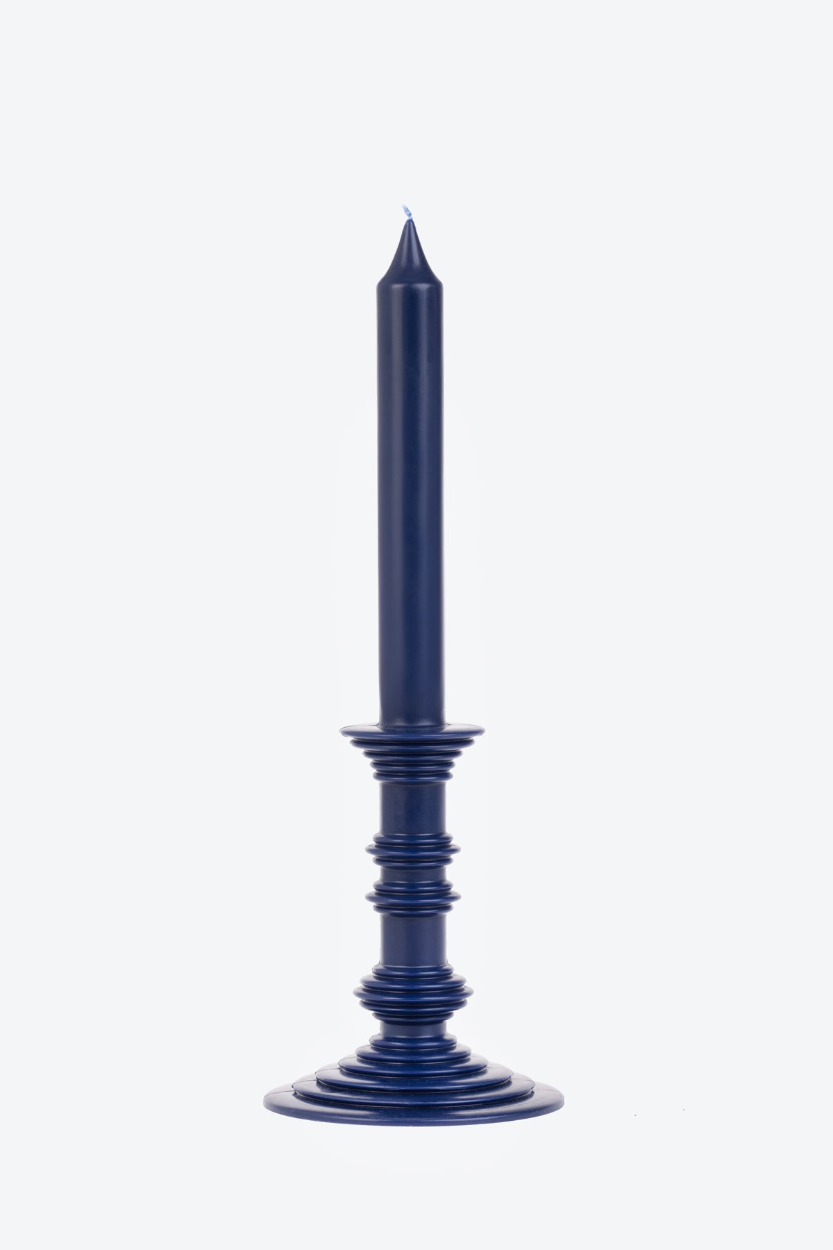 Effimera Blu Royal - candela candelabro interamente in cera