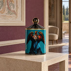Incantesimo dell'Estremo Oriente - Blu - Portacandela in ceramica con candela profumata