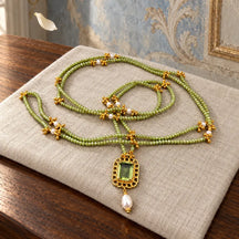 Collana lunga Aurora con ametista