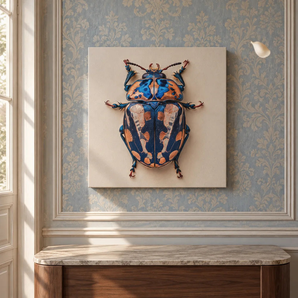 Scarabeo su tela — Stampa artistica su tela in edizione limitata