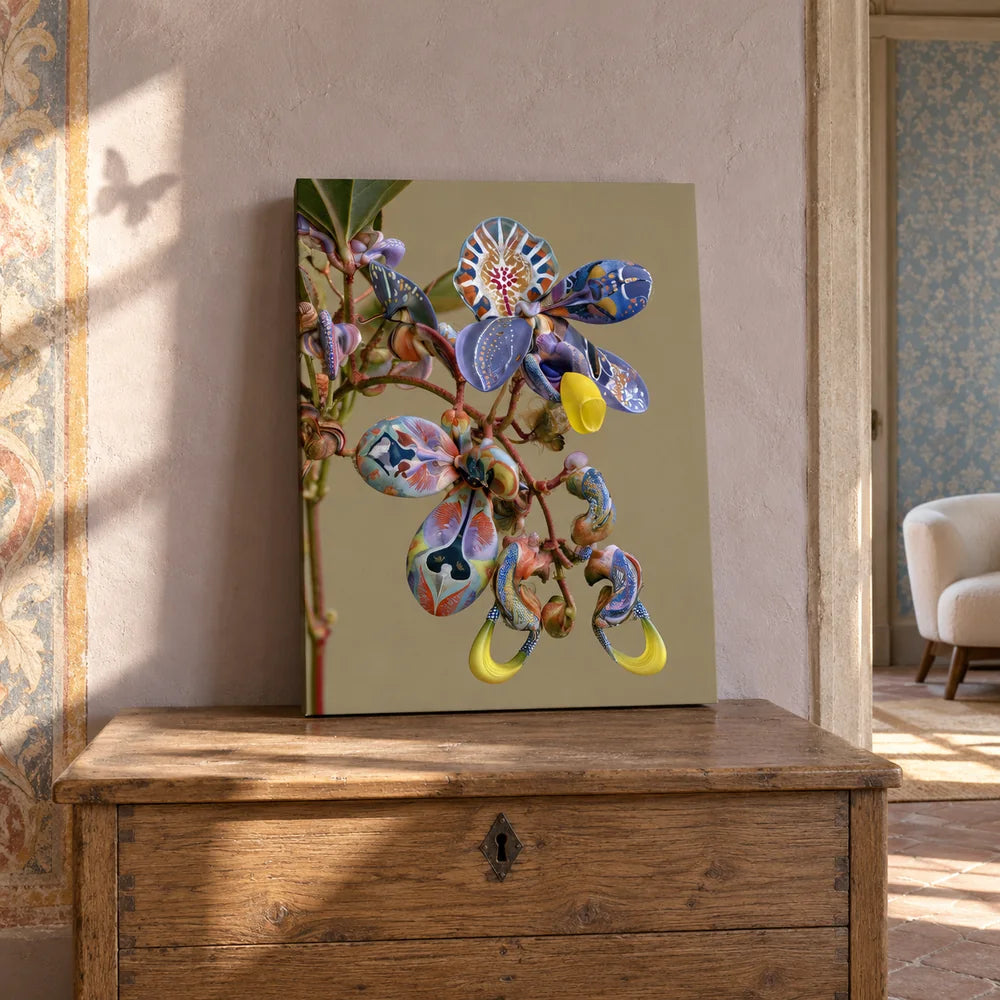 Orchidea su tela — Stampa artistica in edizione limitata