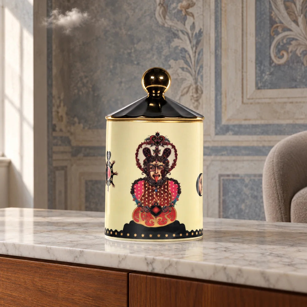 Incantesimo del Nord America - Avorio - Portacandela in ceramica con candela profumata