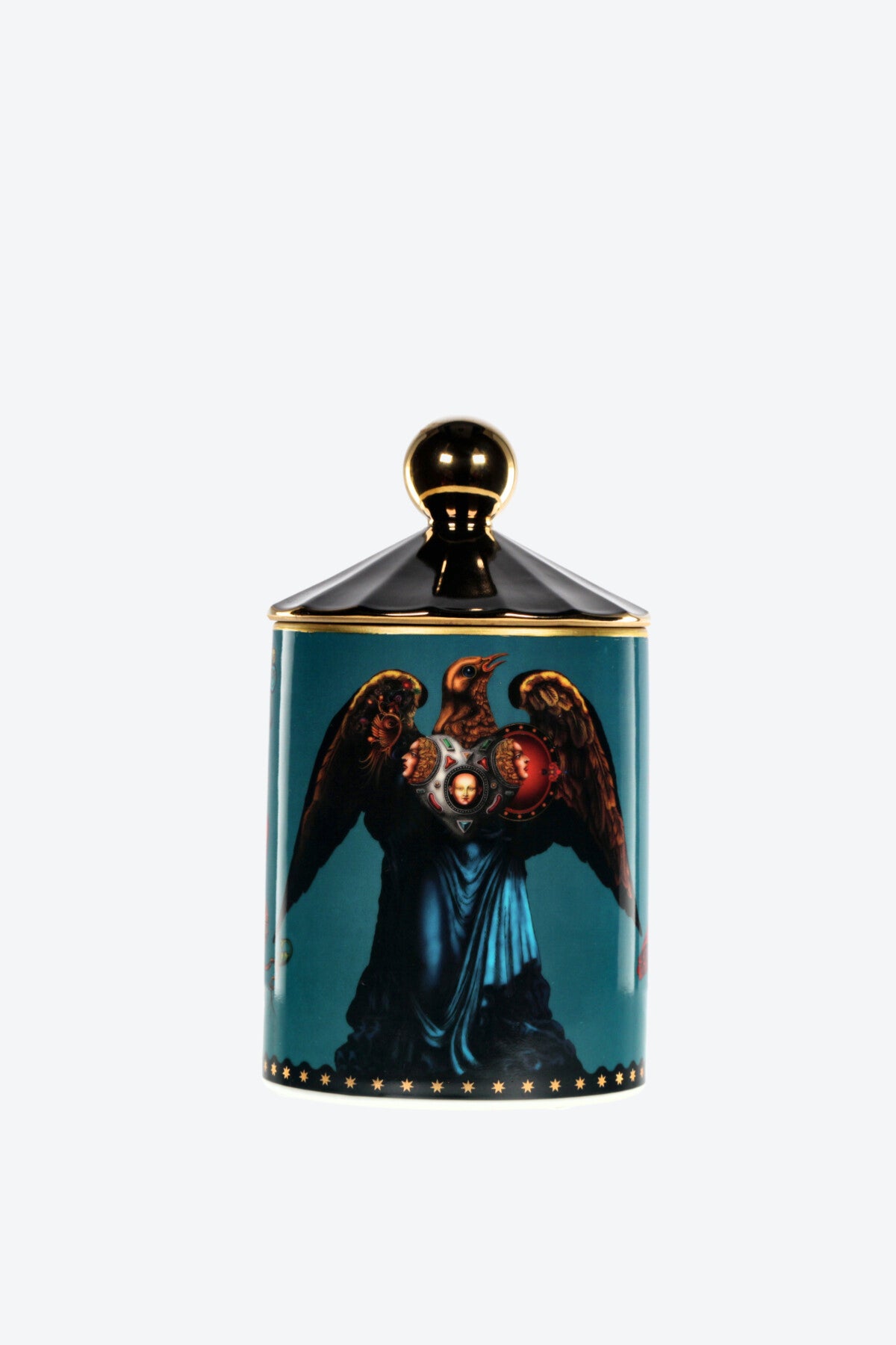Incantesimo dell'Estremo Oriente - Blu - Portacandela in ceramica con candela profumata