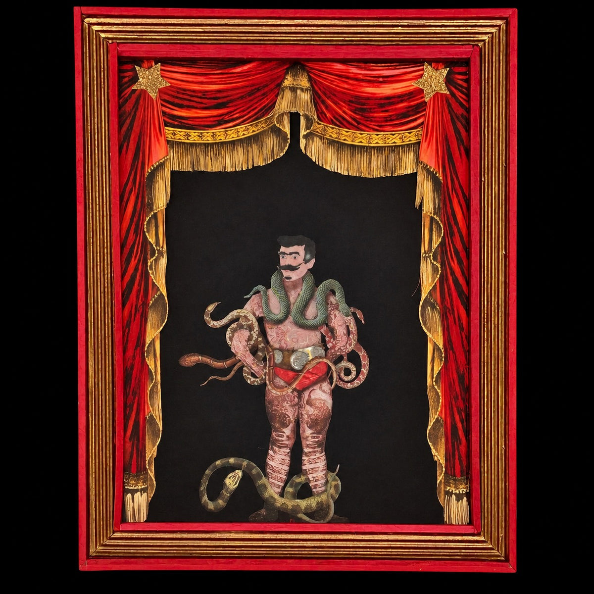 L'uomo tatuato - opera d'arte tridimensionale pezzo unico firmato