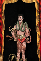 L'uomo tatuato - opera d'arte tridimensionale pezzo unico firmato