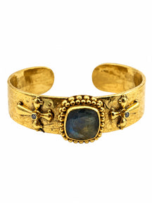Misericorde — bracciale rigido in ottone flash oro
