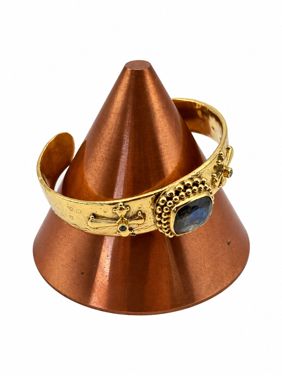 Misericorde — bracciale rigido in ottone flash oro