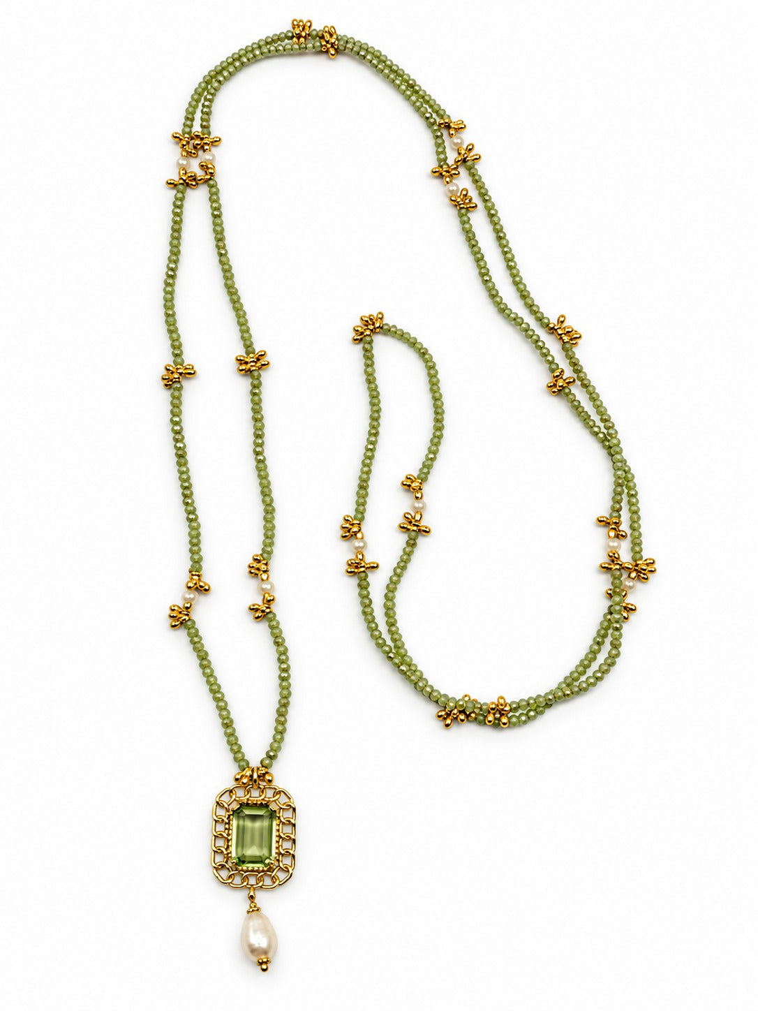 Collana lunga Aurora con ametista