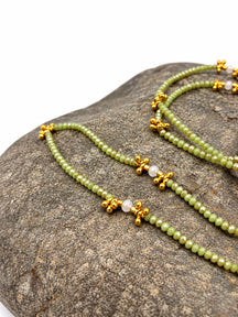 Collana lunga Aurora con ametista