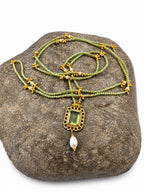 Collana lunga Aurora con ametista