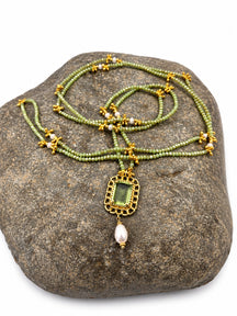 Collana lunga Aurora con ametista