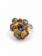 Anello Sultano multipietra regolabile