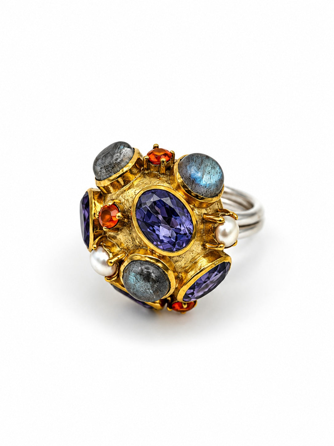 Anello Sultano multipietra regolabile