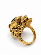 Anello con segreto Marquise Blu