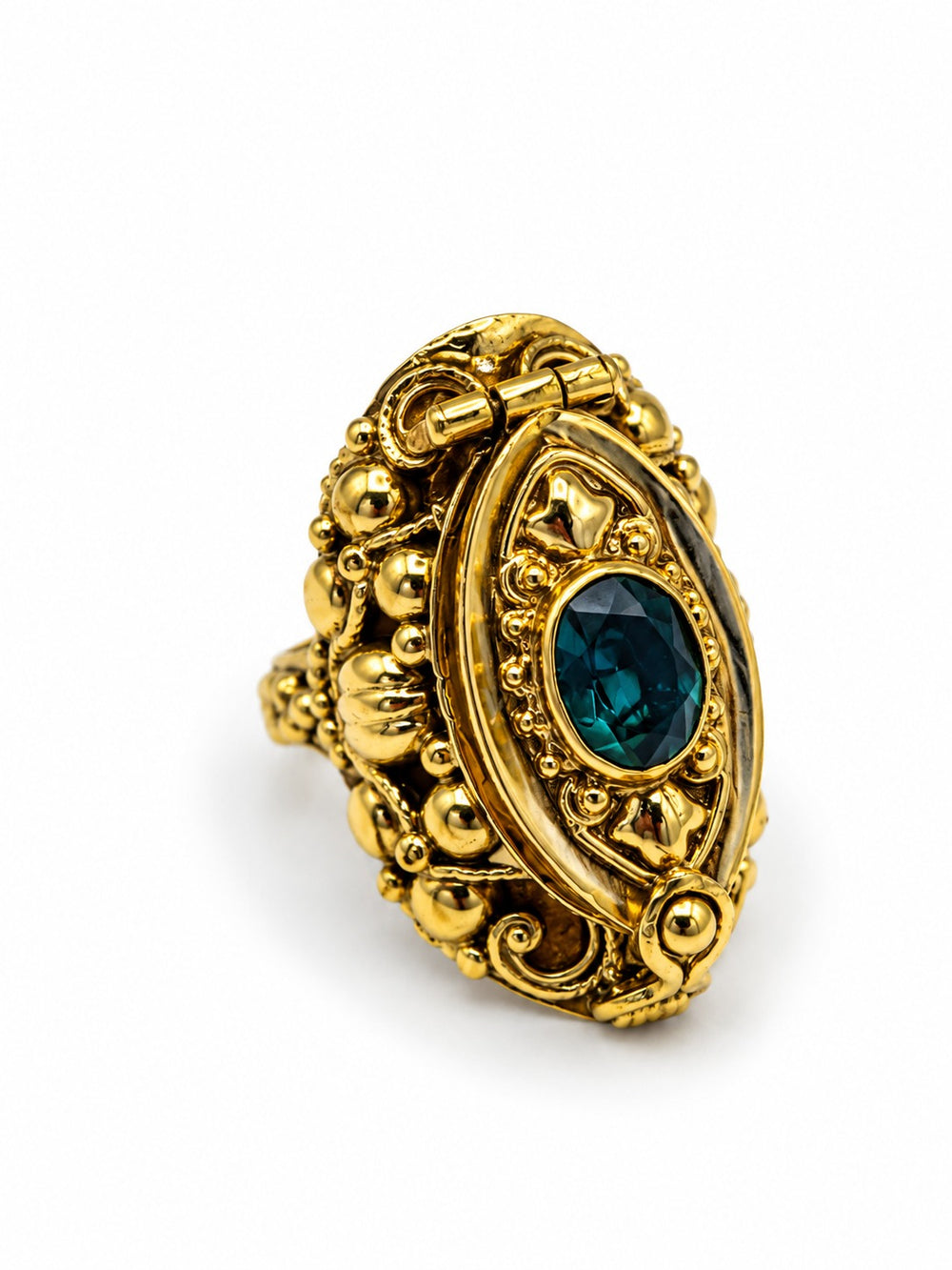 Anello con segreto Marquise Blu