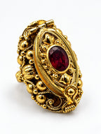 Anello con segreto Marquise Rosso
