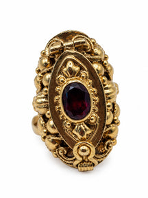 Anello con segreto Marquise Rosso