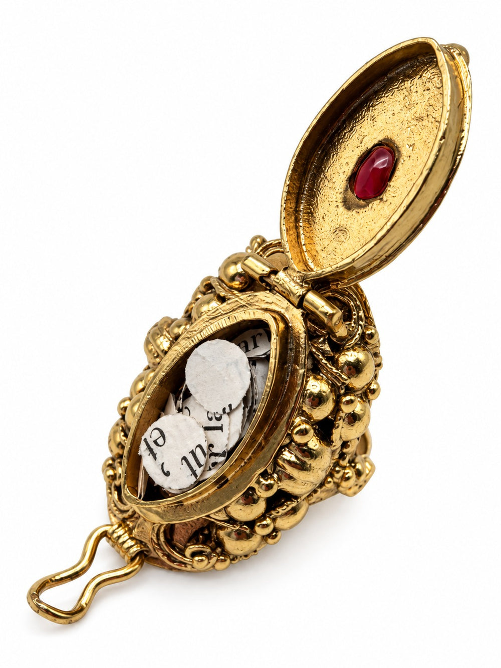 Anello con segreto Marquise Rosso