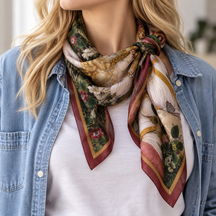 Foulard Botticelli tattoo - 100% seta