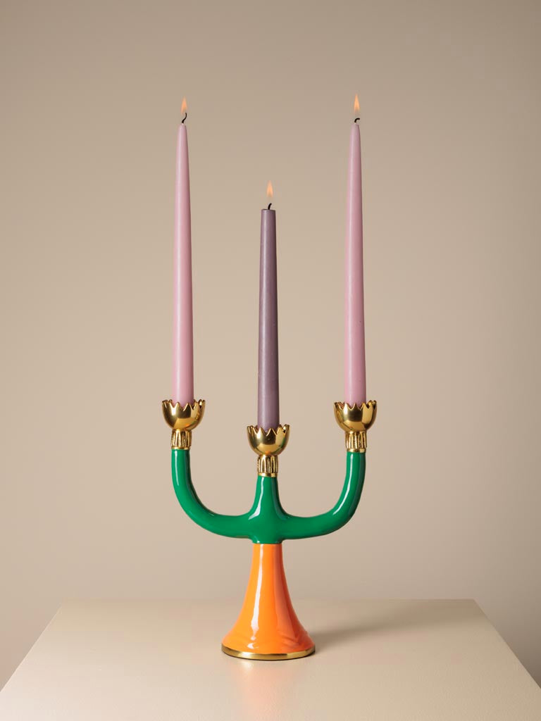 Candelabro retrò per 3 candele