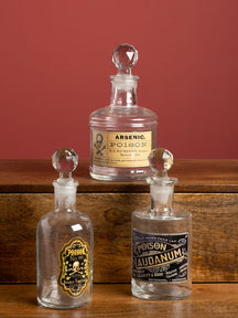 Poison — set di 3 boccette decorative in vetro