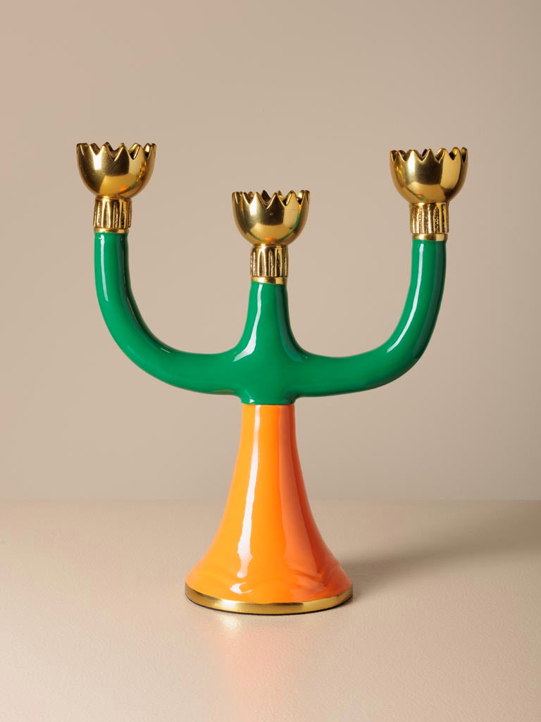 Candelabro retrò per 3 candele