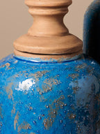 Jerico — vaso decorativo blu grande