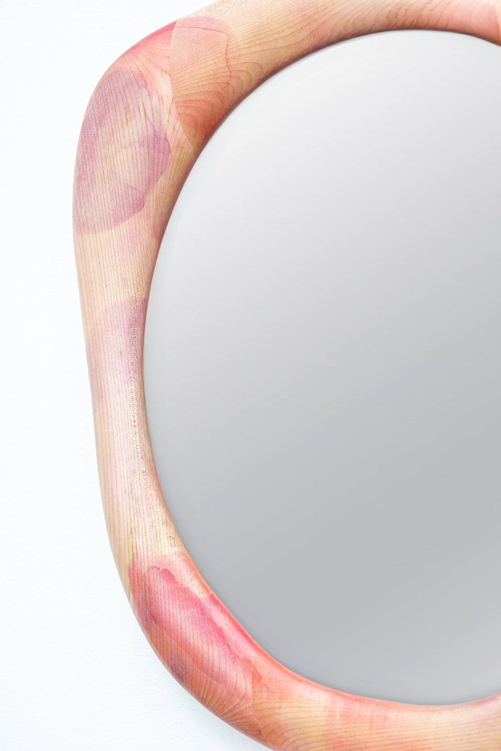 Specchio Acero in rosa