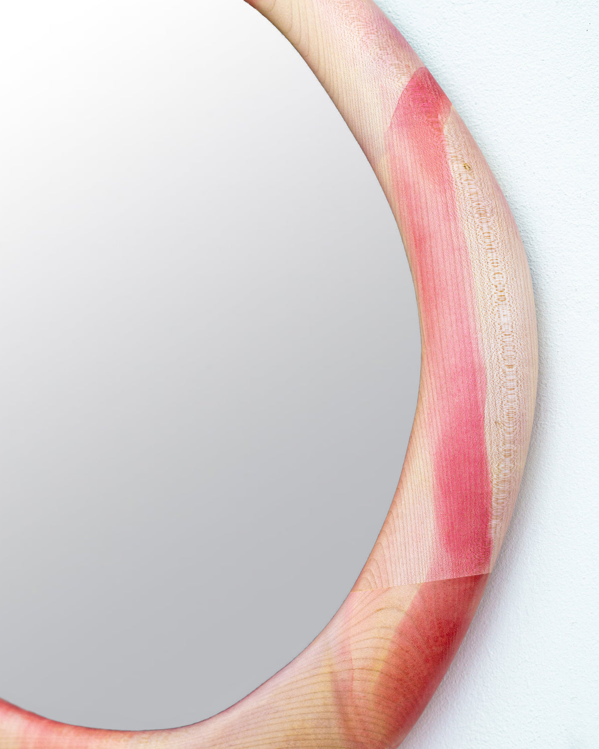 Specchio Acero in rosa