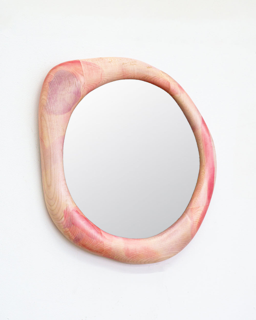 Specchio Acero in rosa